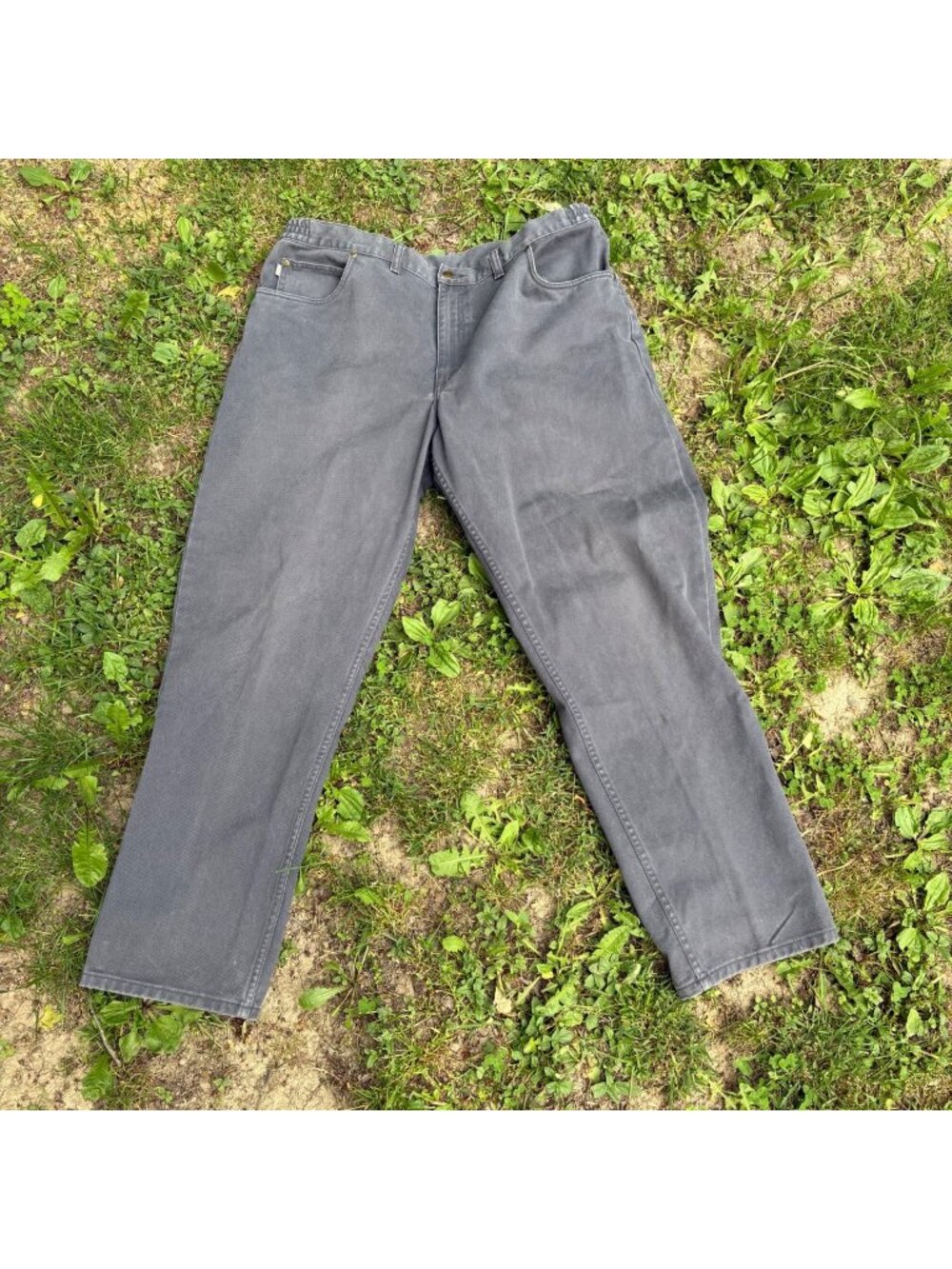 L.L. Bean‎ Mens Gray Double L Comfort Waist Jeans Size 40x32 100% Cotton